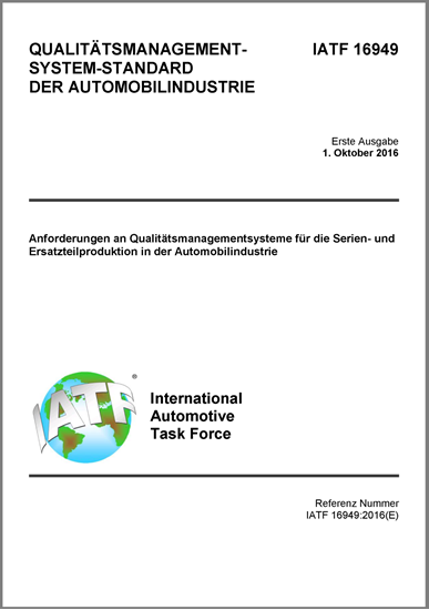 9000 standard iso Verband IATF Automobilindustrie 16949:2016 e.V der