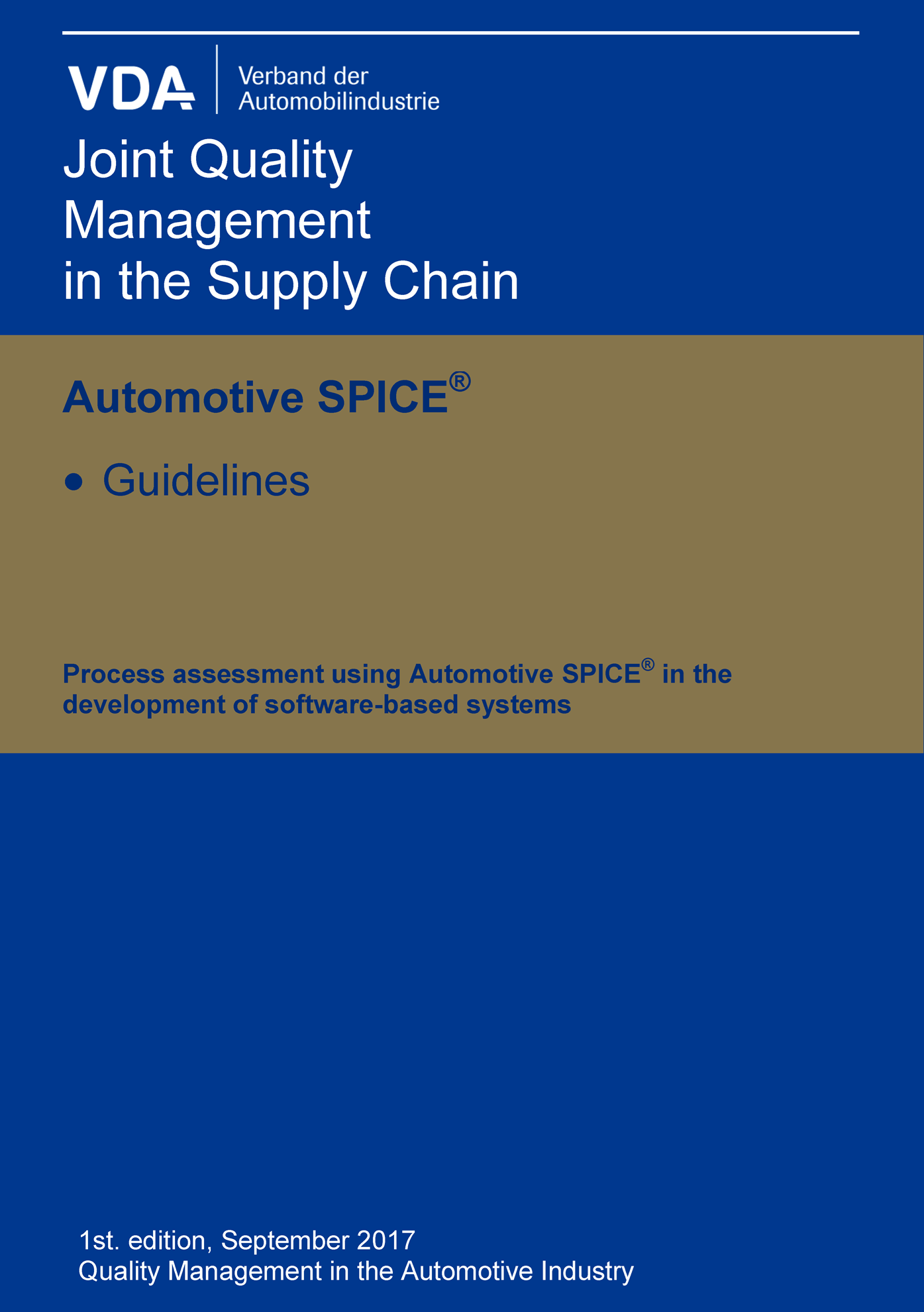 Bild von Automotive SPICE Guidelines_1st Edition 2017