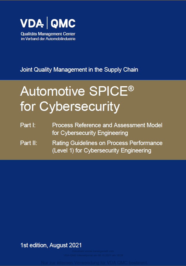 Bild von Automotive SPICE for Cybersecurity_1st Edit. 2021